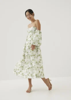 Rei Fit and Flare Midaxi Dress in Heirloom Botanicals