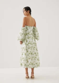 Rei Fit and Flare Midaxi Dress in Heirloom Botanicals