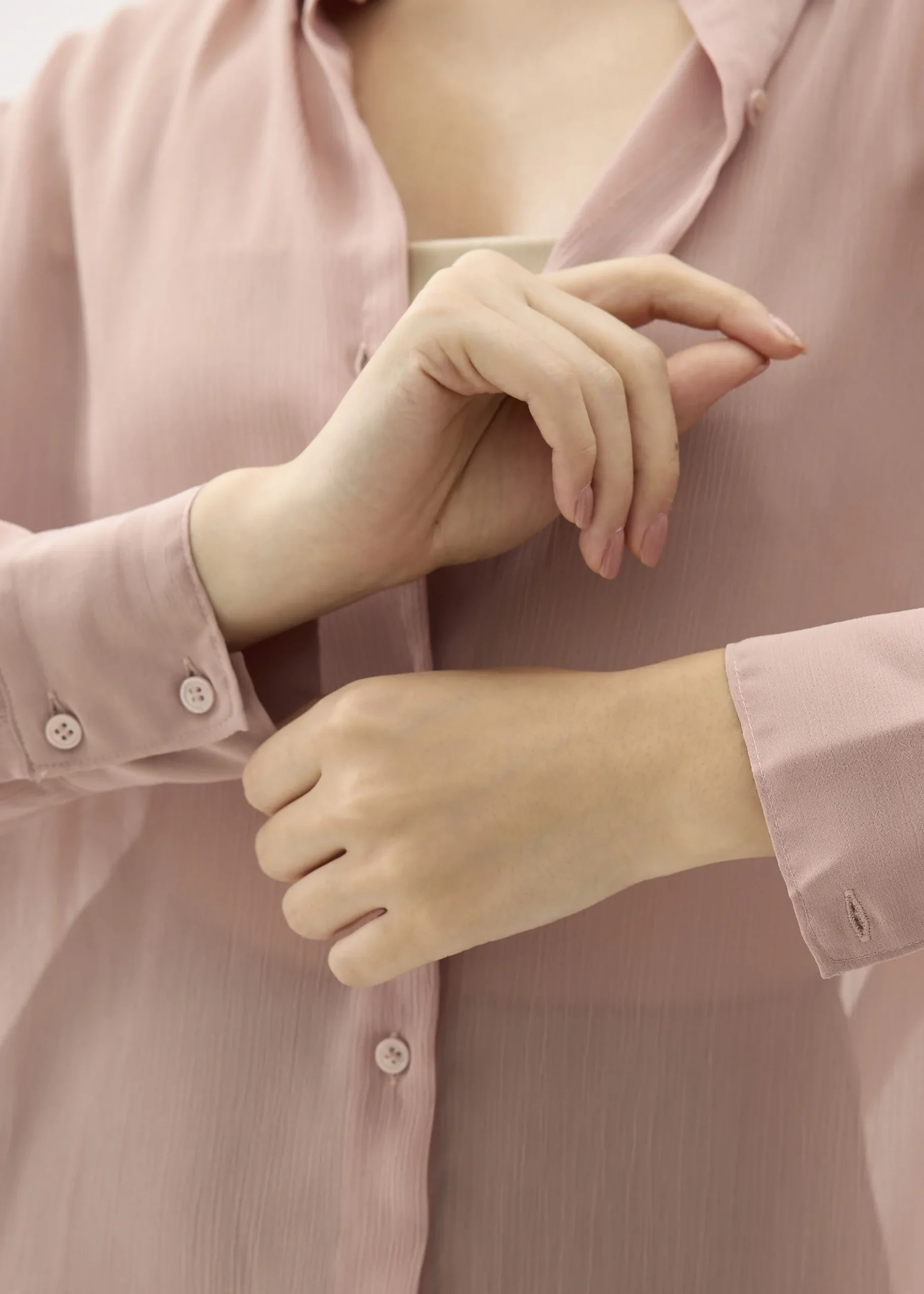 Relaxed Crinkled Collared Shirt