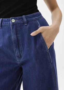 Relaxed Denim Wide Leg Jeans