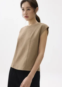 Relaxed Round Neck Boxy Tee