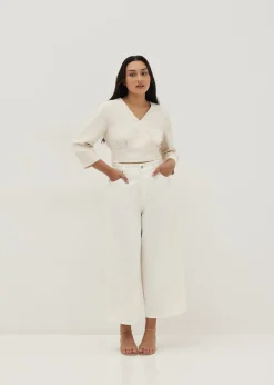 Remi Faux Wrap Blouse