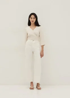 Remi Faux Wrap Blouse