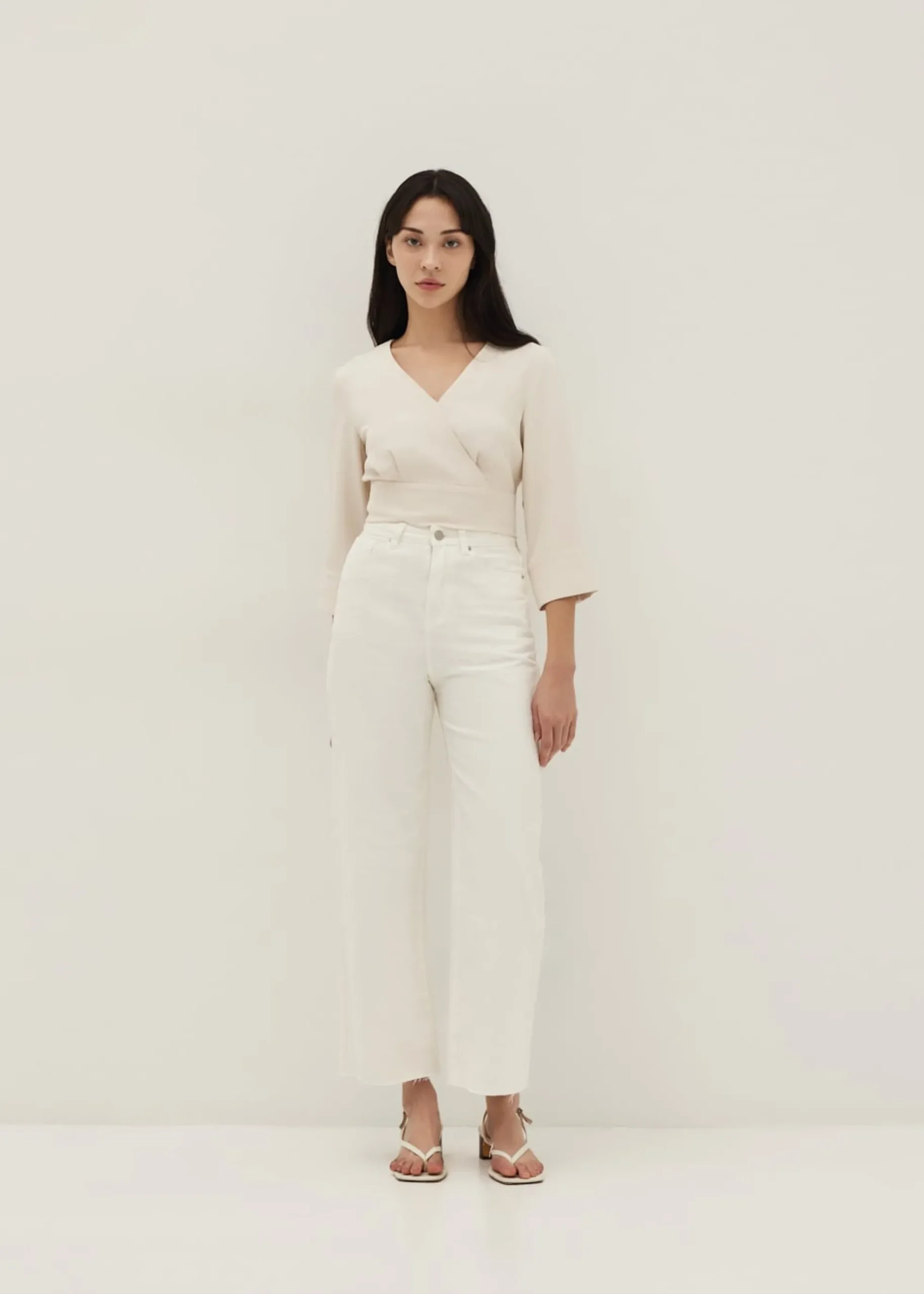 Remi Faux Wrap Blouse