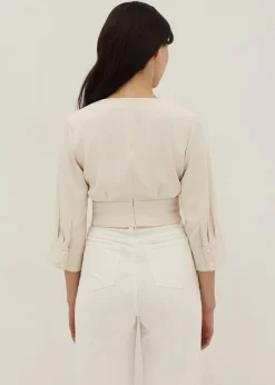 Remi Faux Wrap Blouse