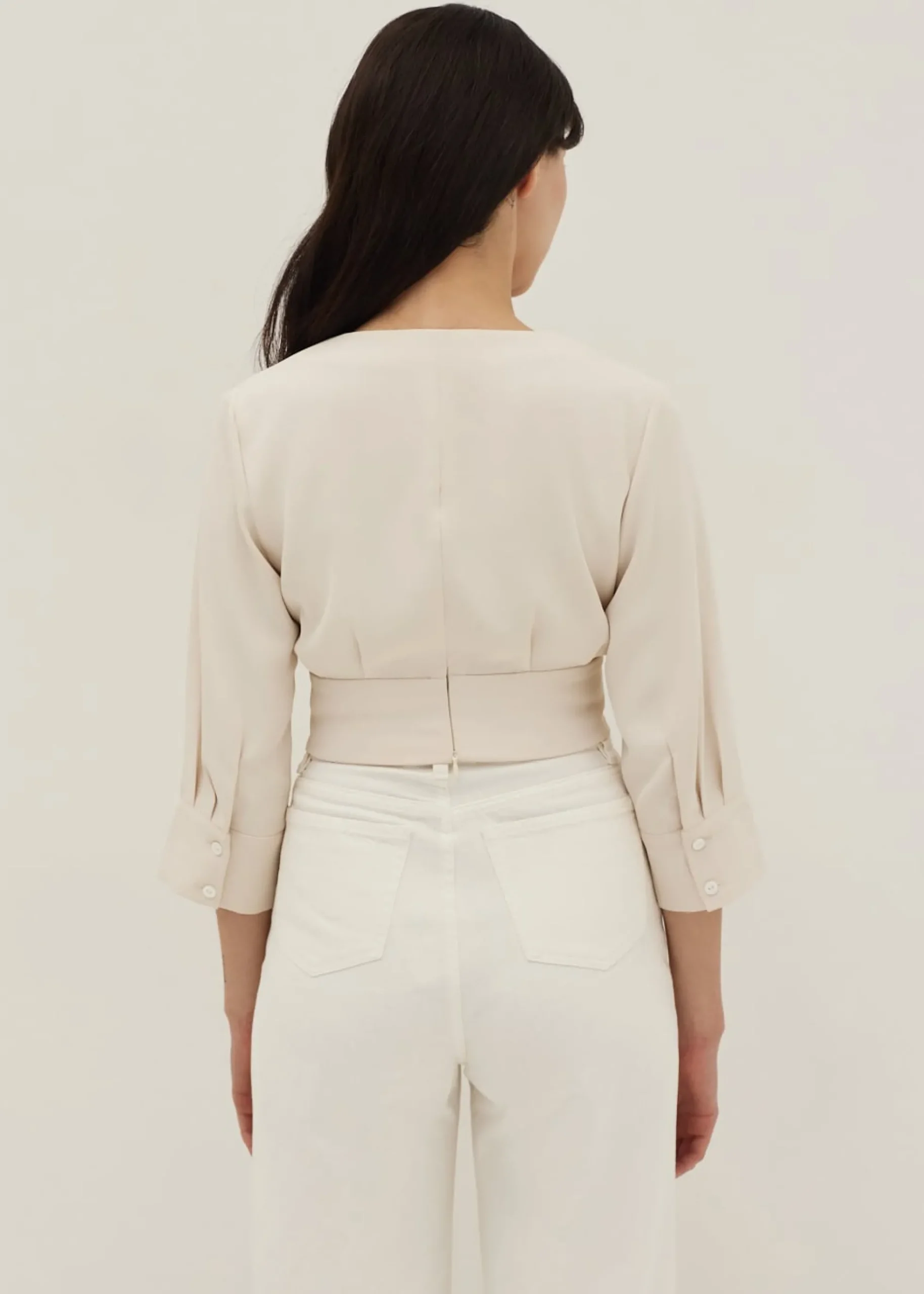 Remi Faux Wrap Blouse