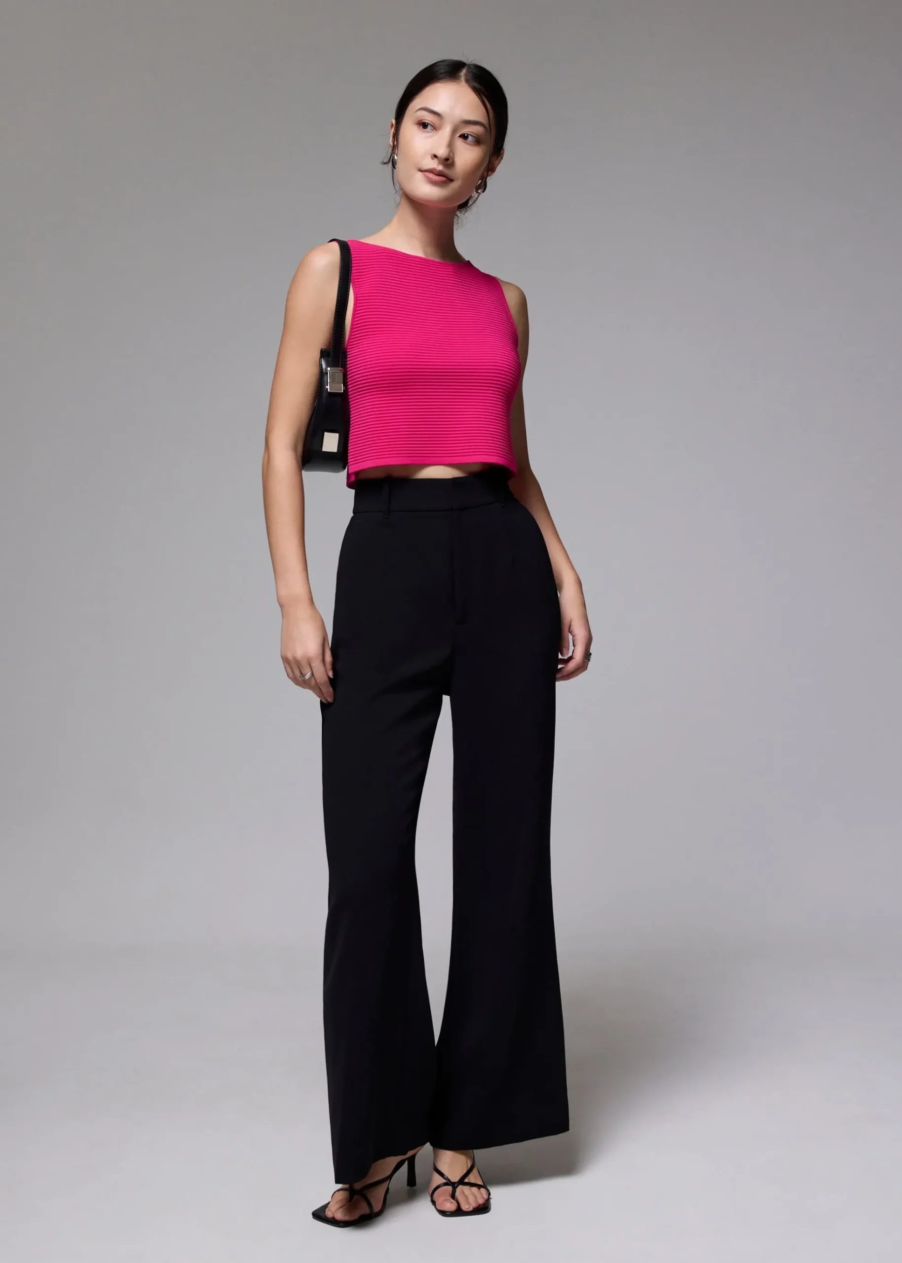Reversible Boxy Crop Knit Top