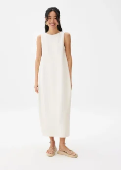 Reversible Neoprene Cocoon Midaxi Dress