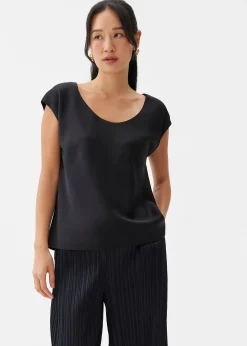 Reversible Satin Shell Top