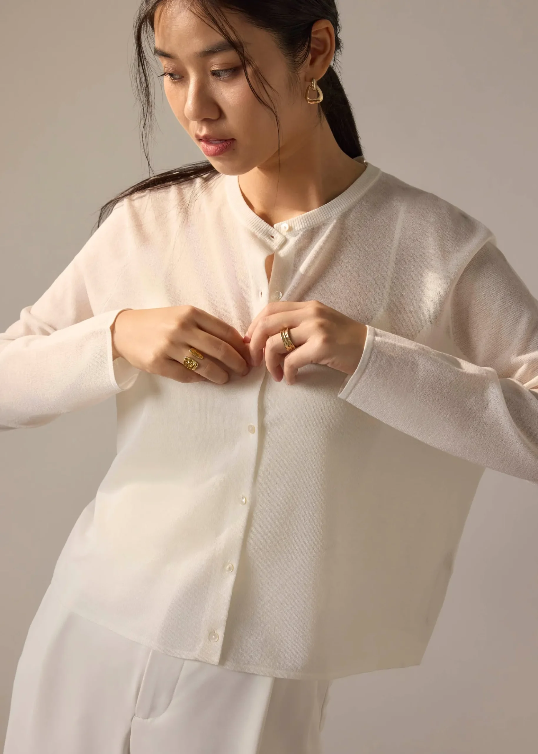 Rocio Sheer Knit Cardigan