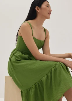 Ronni Bustier Fit & Flare Midi Dress