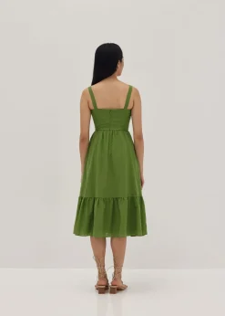 Ronni Bustier Fit & Flare Midi Dress