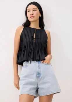 Round Neck Babydoll Tank Top