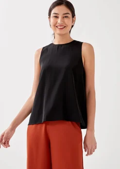 Round Neck Drape Tank Top