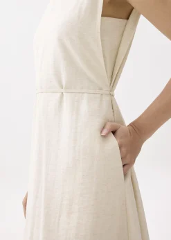 Round Neck Fit & Flare Midi Dress