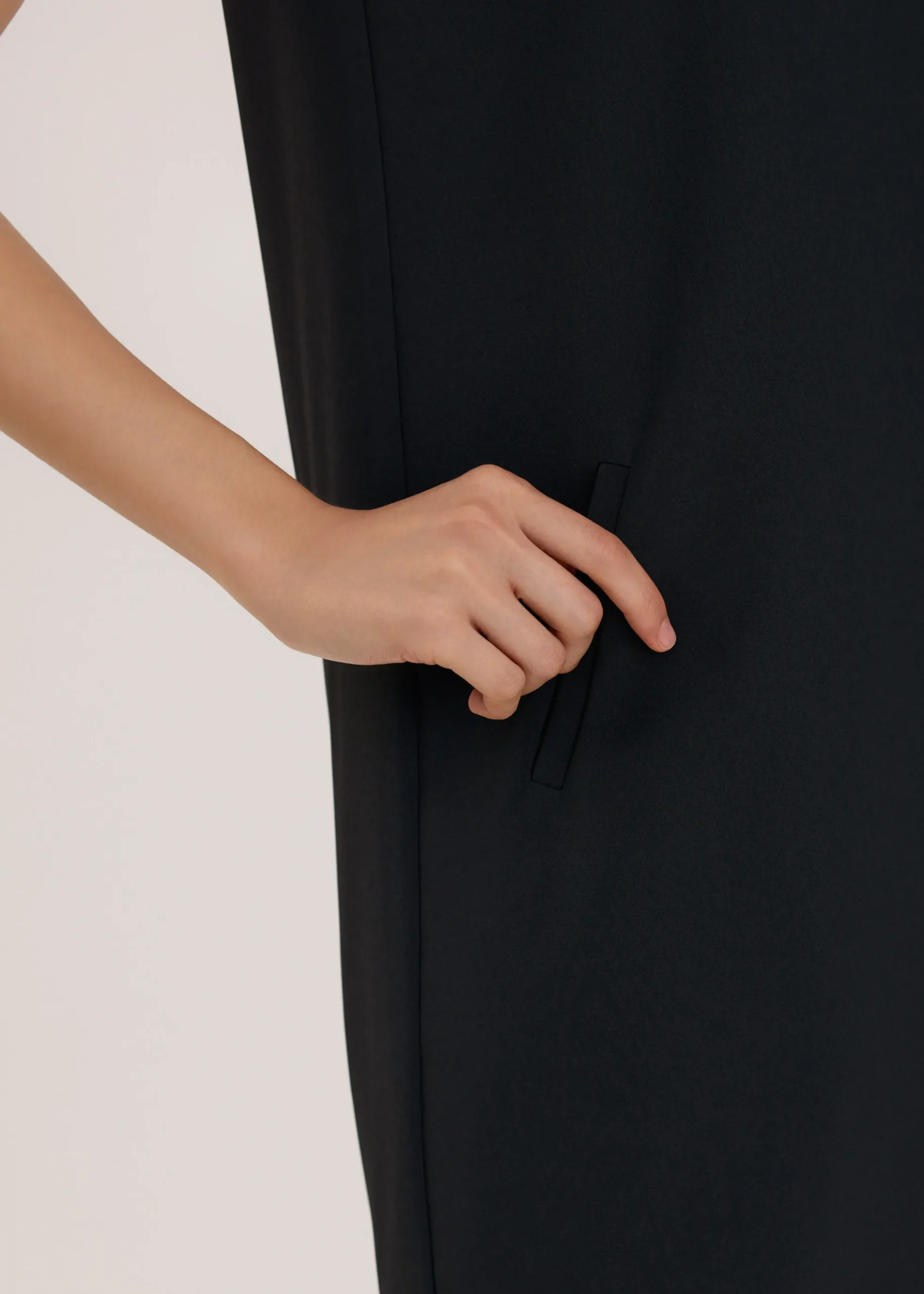 Round Neck Shift Mini Dress