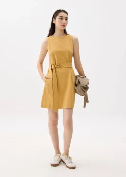 Round Neck Shift Mini Dress