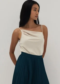 Rubina Asymmetrical Cowl Neck Top