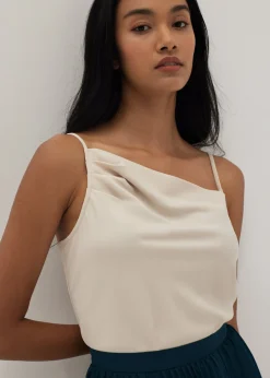 Rubina Asymmetrical Cowl Neck Top