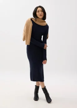 Ruby Mercerized Wool Midi Sweater Dress