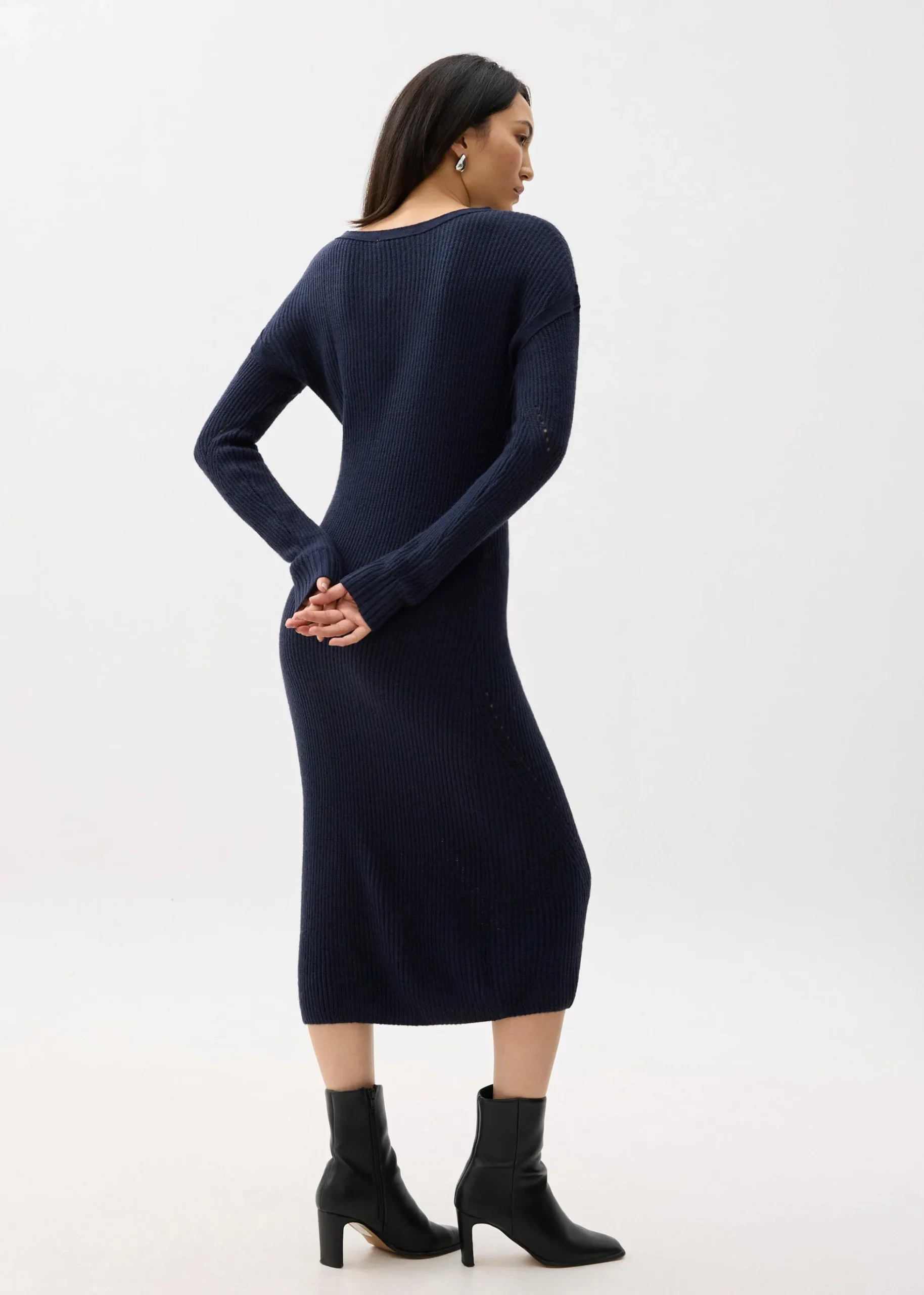 Ruby Mercerized Wool Midi Sweater Dress