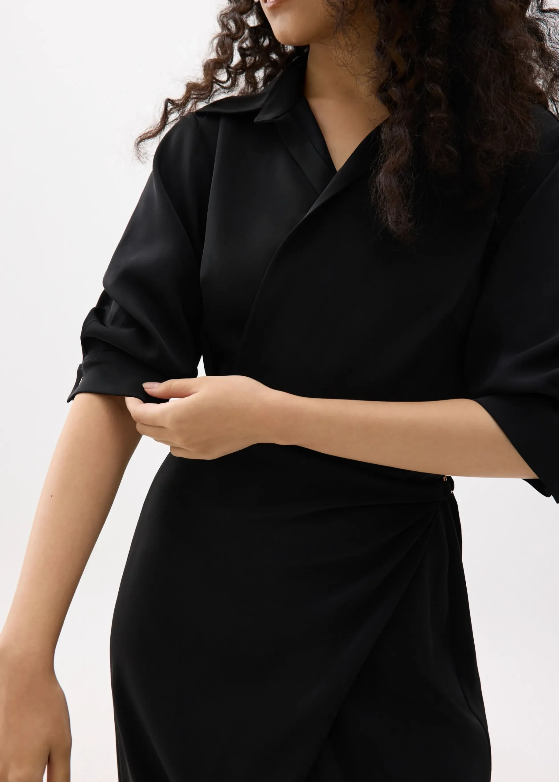 RuchedReady® Xiu Wrap Midi Dress