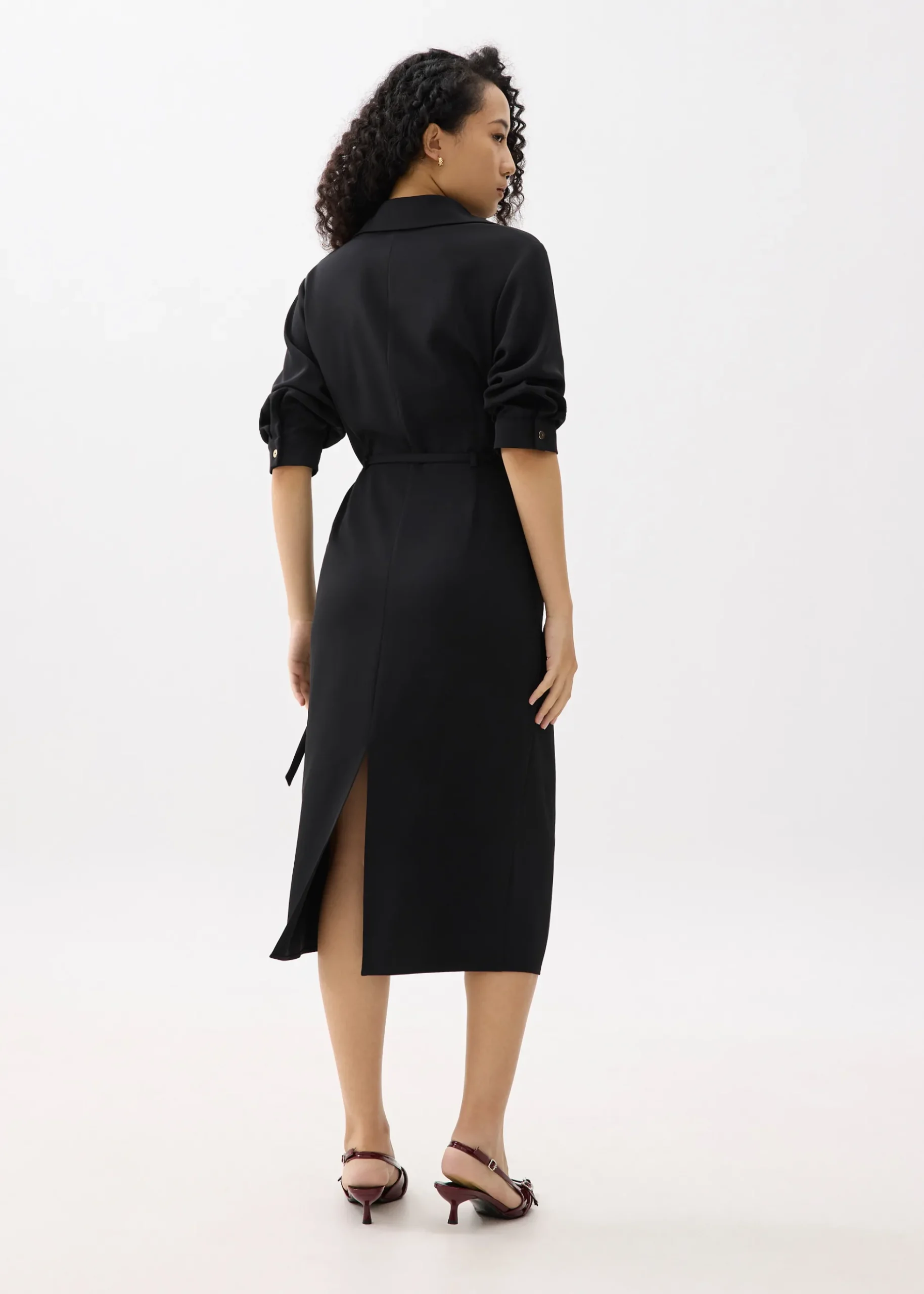 RuchedReady® Xiu Wrap Midi Dress