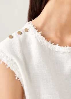 Rulia Tweed Shell Top