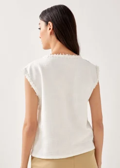 Rulia Tweed Shell Top