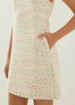 Sabel Tweed Shift Mini Dress