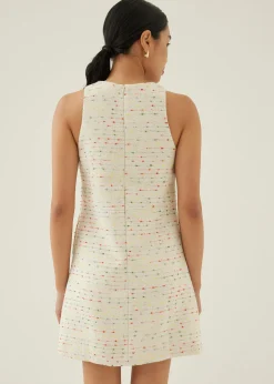 Sabel Tweed Shift Mini Dress