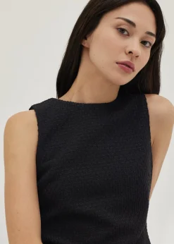 Sallie Tweed Shift Mini Dress