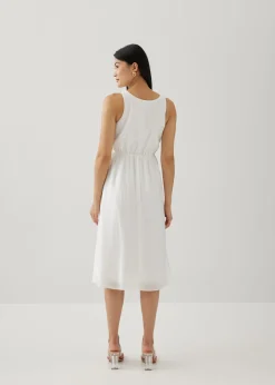 Salome Elastic Reversible Flare Midi Dress
