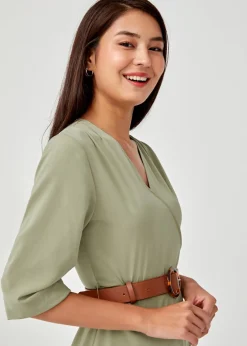 Samara Belted Maxi Wrap Dress