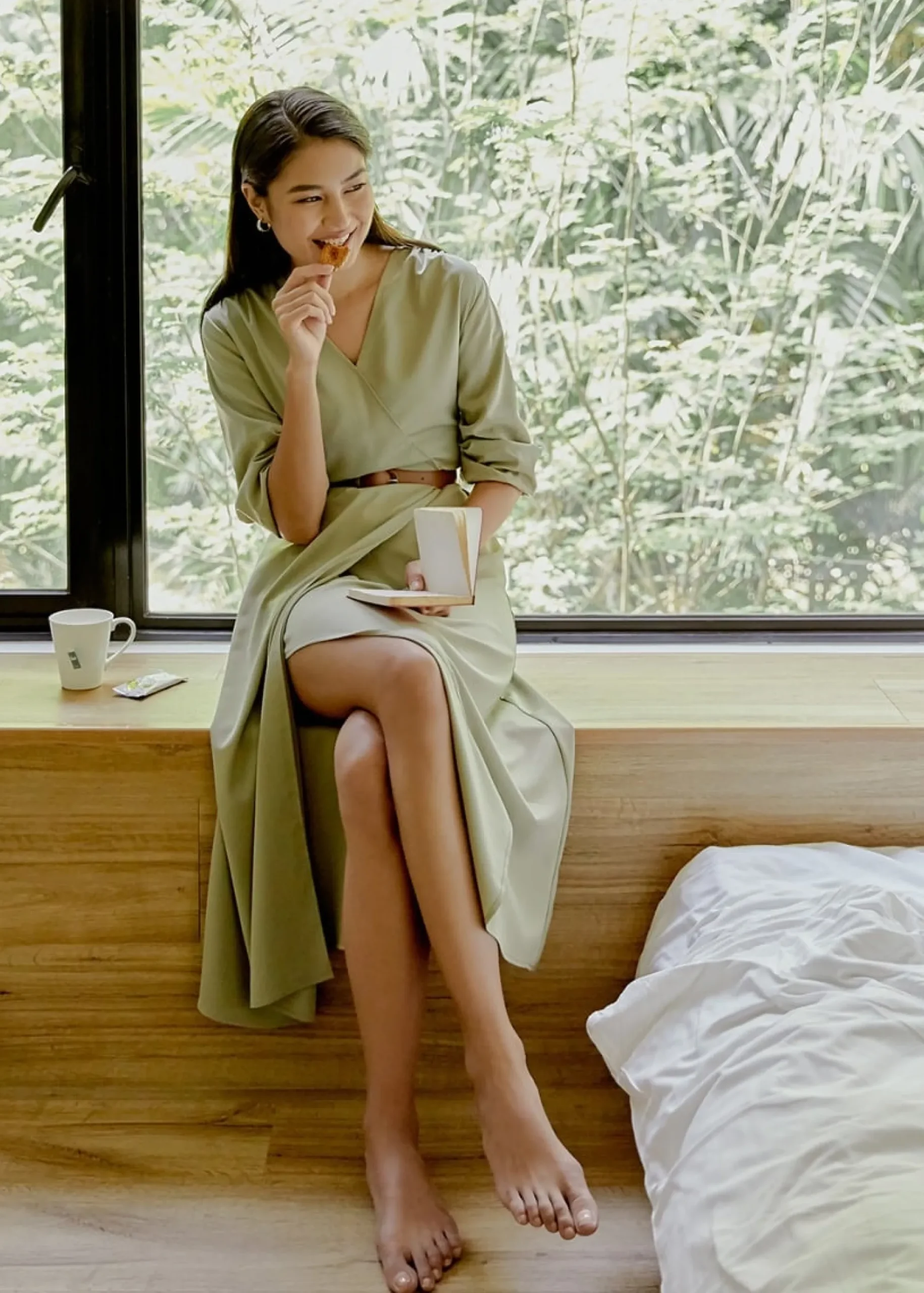 Samara Belted Maxi Wrap Dress