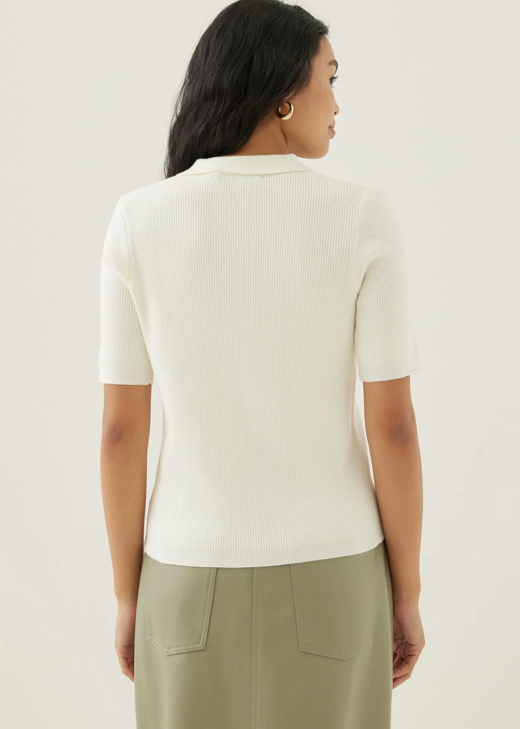 Sandie Collared Knit Top