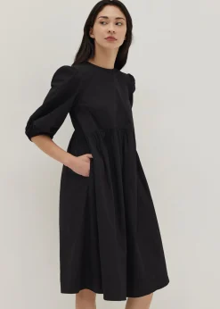 Sapphira Puff Sleeve Cotton Dress