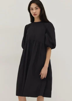 Sapphira Puff Sleeve Cotton Dress