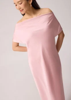 Satin Bias Cut Midaxi Dress
