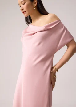Satin Bias Cut Midaxi Dress