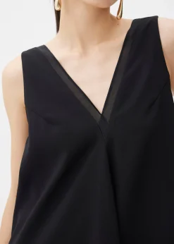 Satin Trapeze Midaxi Dress