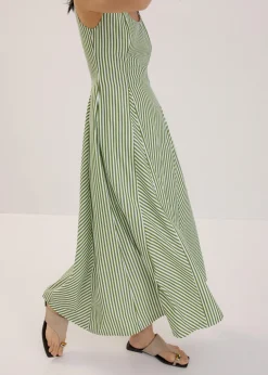 Scoop Neck Fit & Flare Midaxi Dress