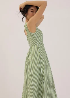 Scoop Neck Fit & Flare Midaxi Dress