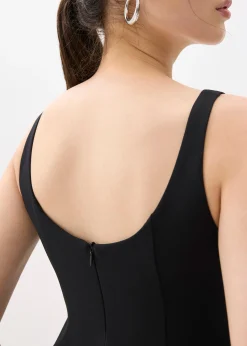 Scoop Neck Peplum Top