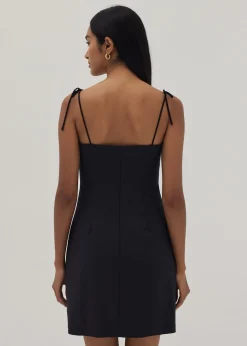 Selyn Tie Shoulder Bodycon Mini Dress