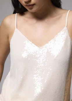 Sequin V-neck Camisole Top