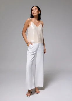 Sequin V-neck Camisole Top