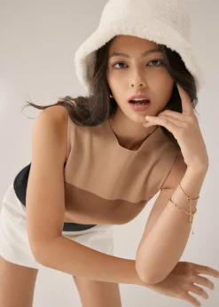 Serafina Funnel Neck Knit Top