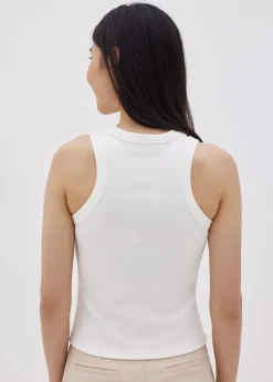 Sevyn Ribbed Racer Tank Top