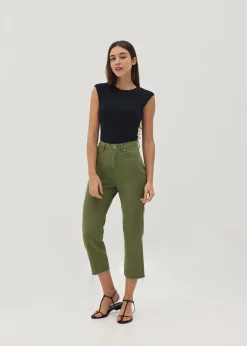 Shaena Padded Shoulder Top